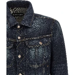 Blue Cotton Denim Jacket