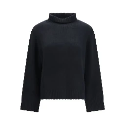Black Cashmere Turtleneck