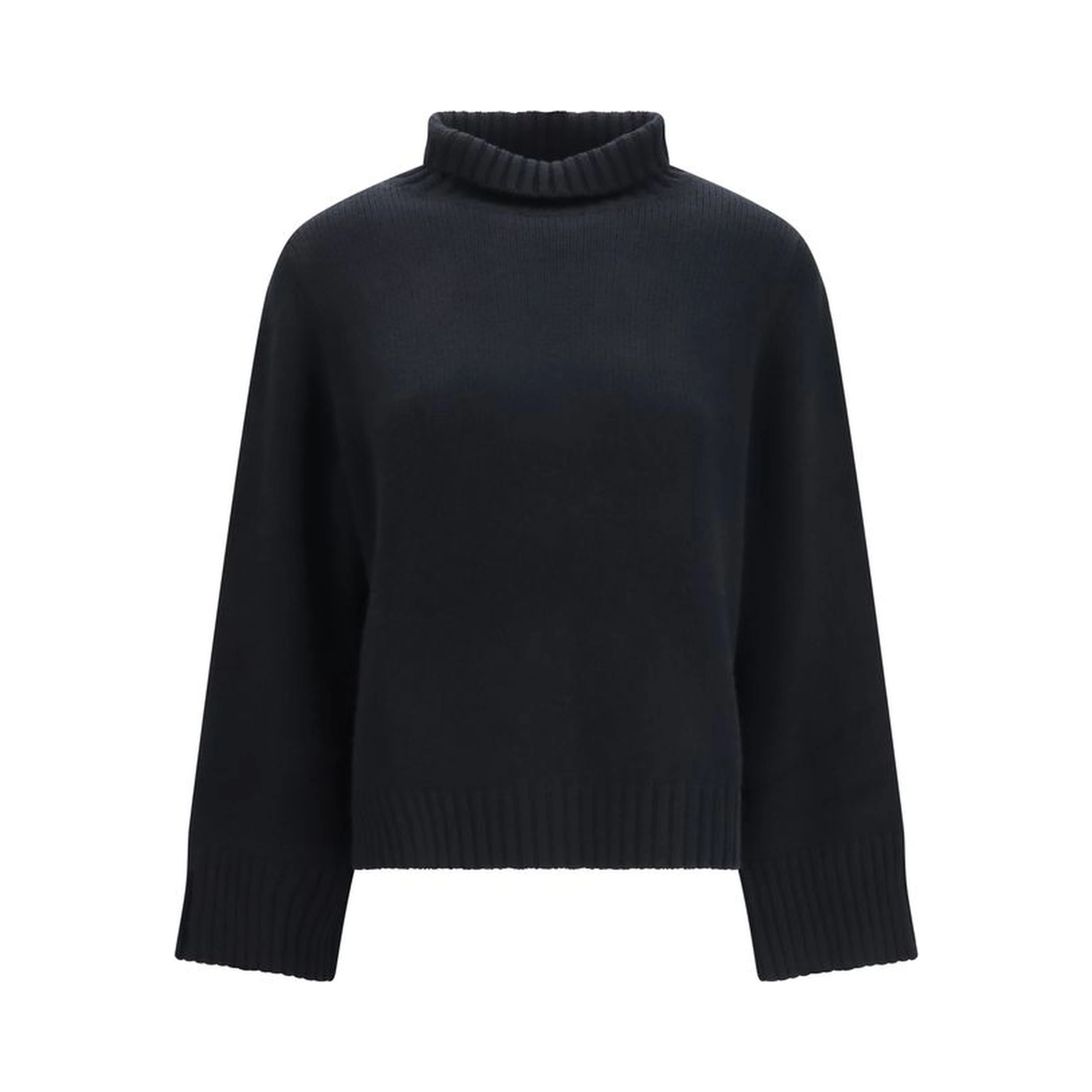 Black Cashmere Turtleneck