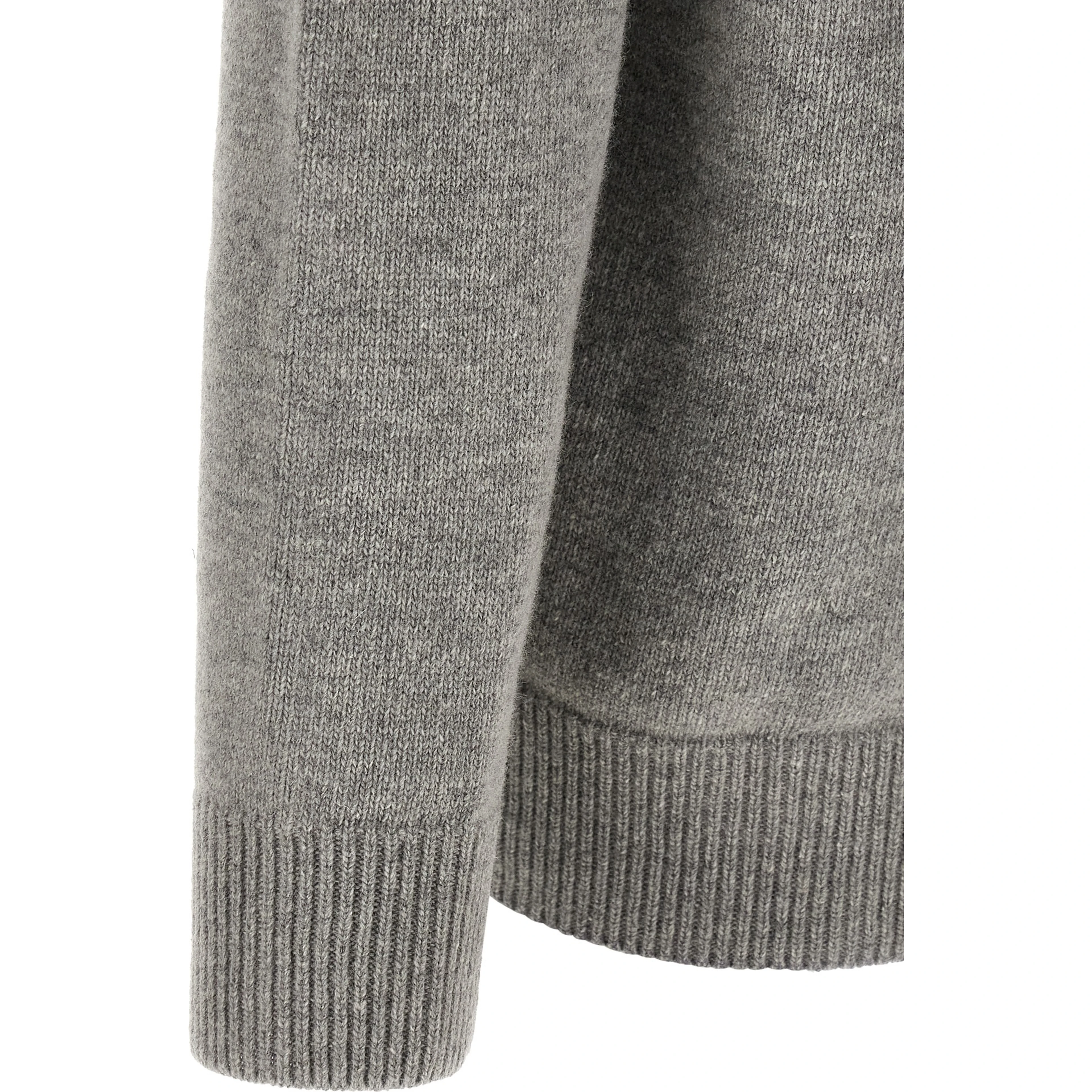 Gray Virgin Wool Cardigan