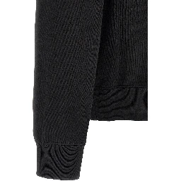 Black Cotton Sweatshirt