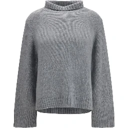 Gray Cashmere Turtleneck