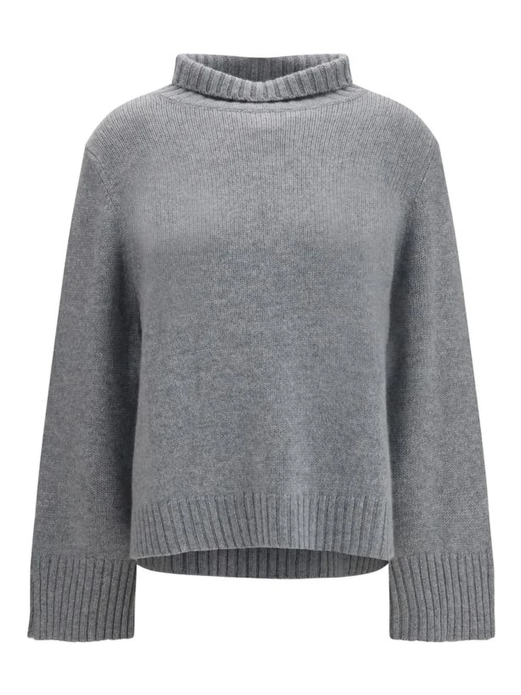Gray Cashmere Turtleneck