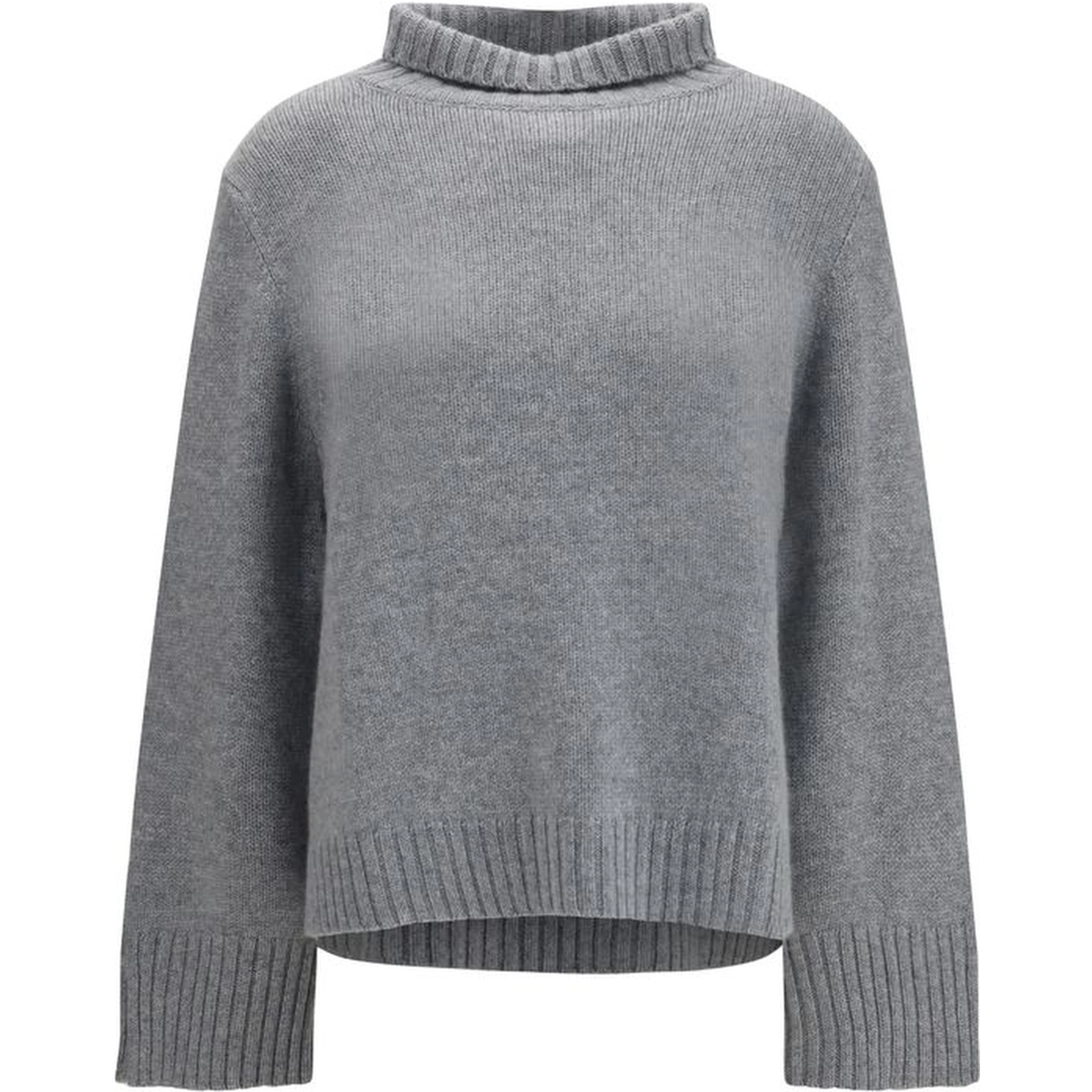Gray Cashmere Turtleneck