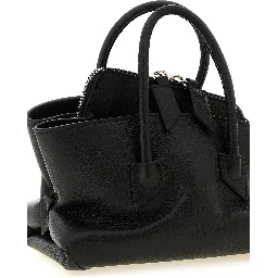 Black Bovine Leather Handbag