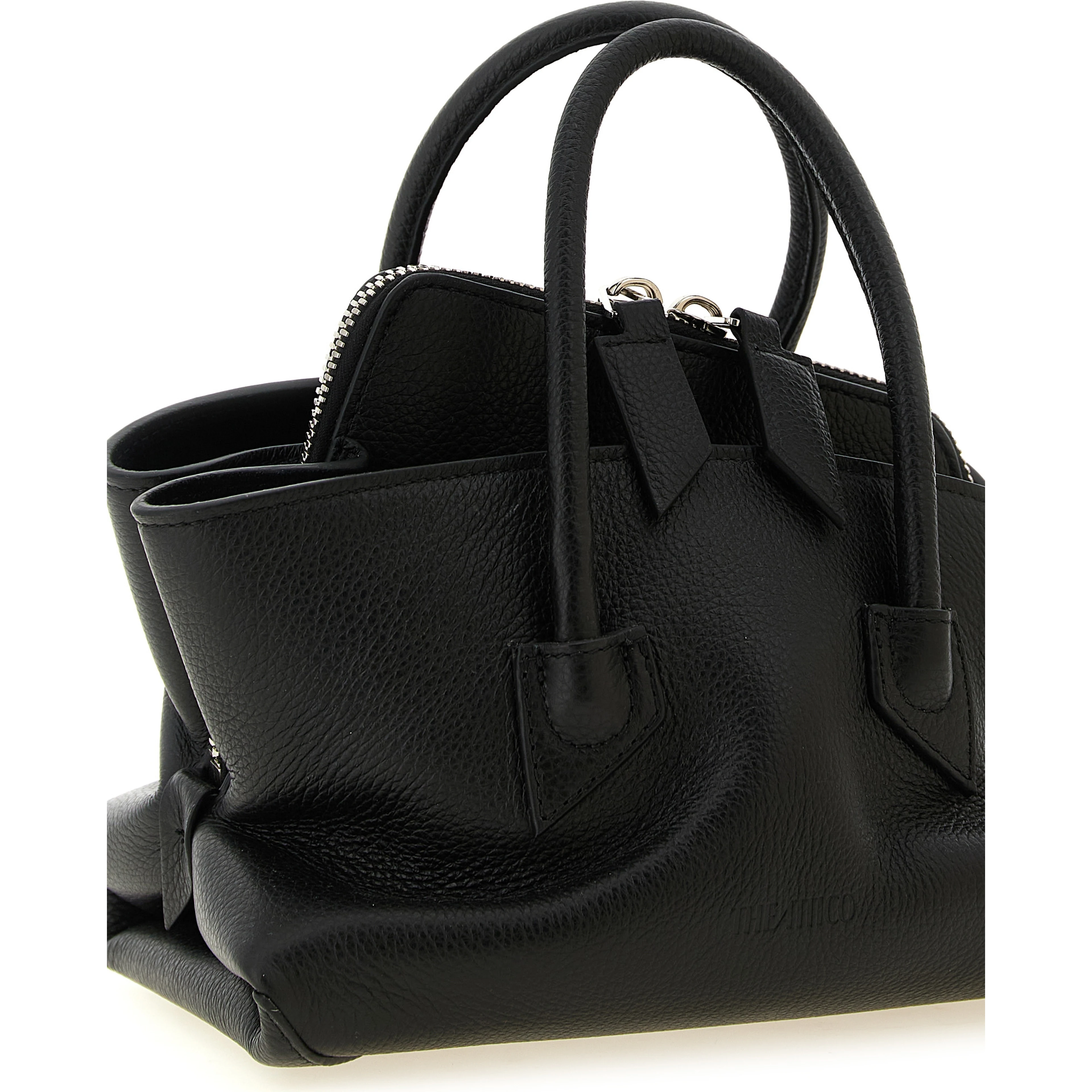 Black Bovine Leather Handbag