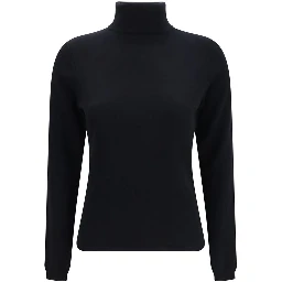 Blue Cashmere Turtleneck