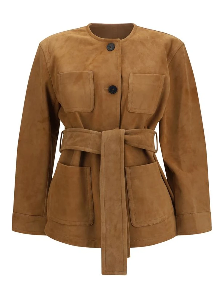 Brown Lamb Leather Leather Jacket
