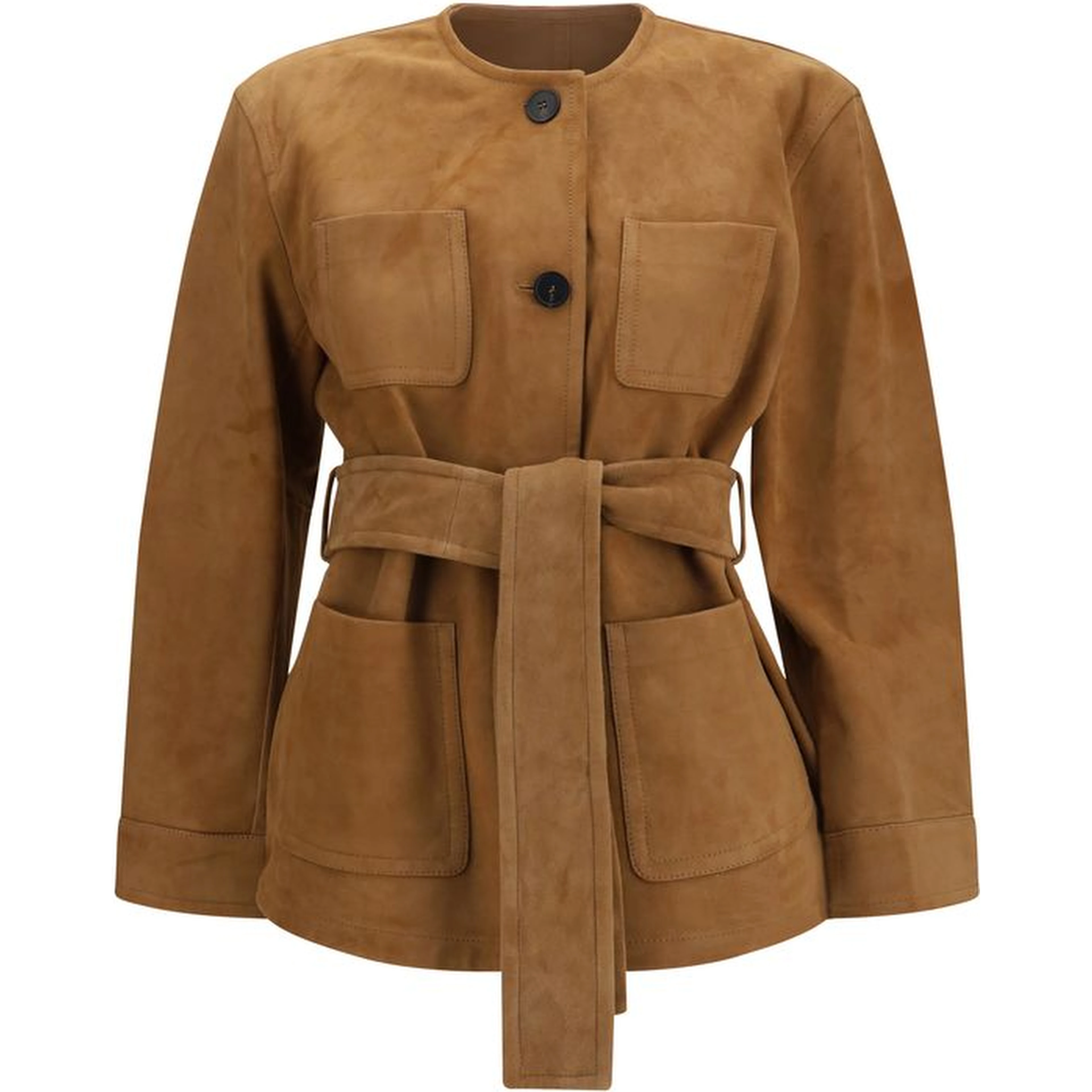 Brown Lamb Leather Leather Jacket