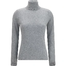 Gray Cashmere Turtleneck