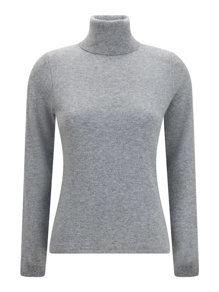 Gray Cashmere Turtleneck