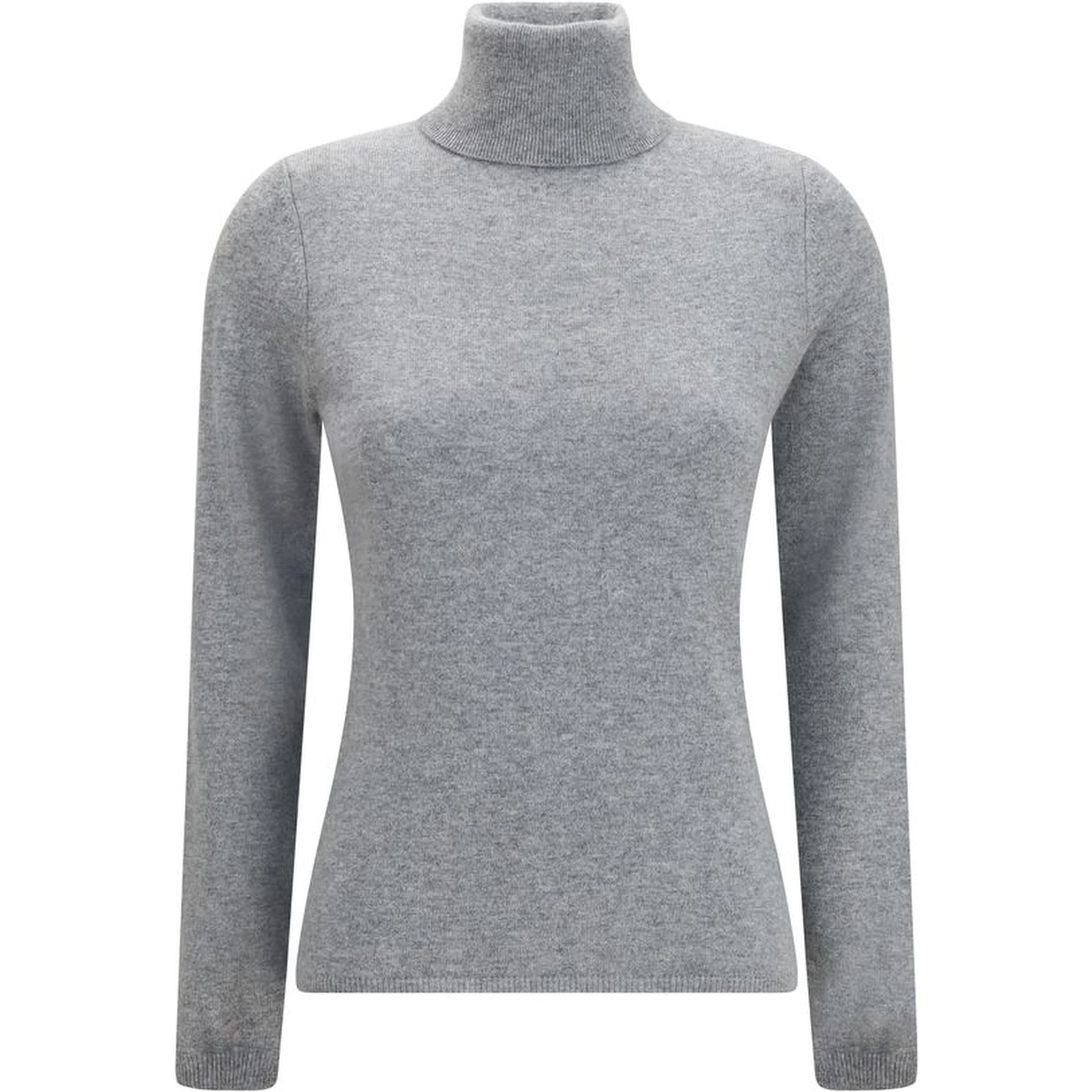 Gray Cashmere Turtleneck