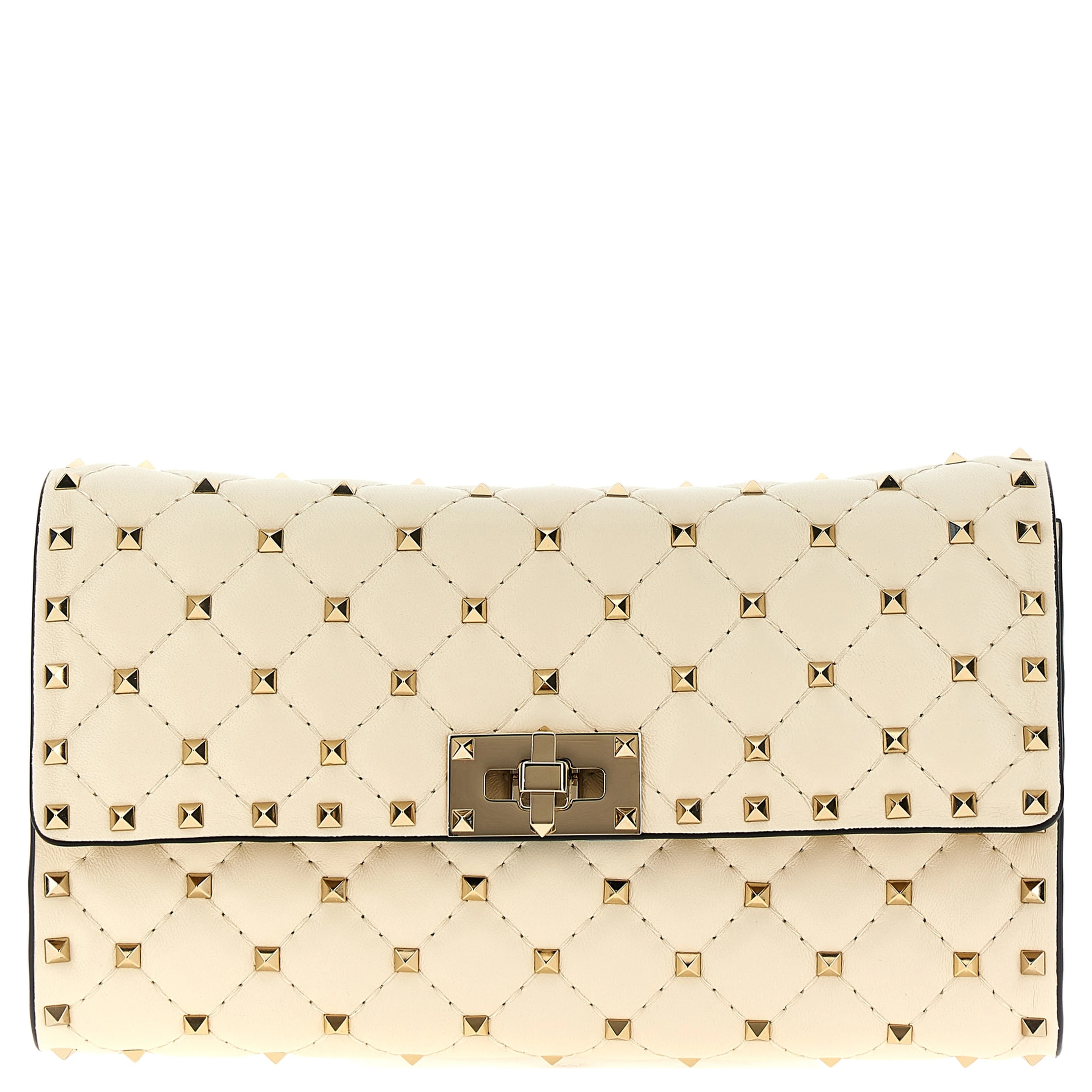 White Lamb Leather Shoulder Bag