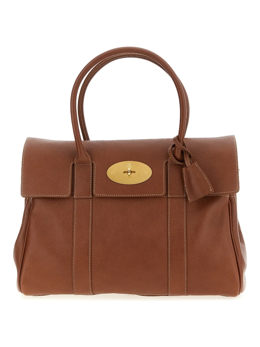 Brown Calfskin Shoulder Bag
