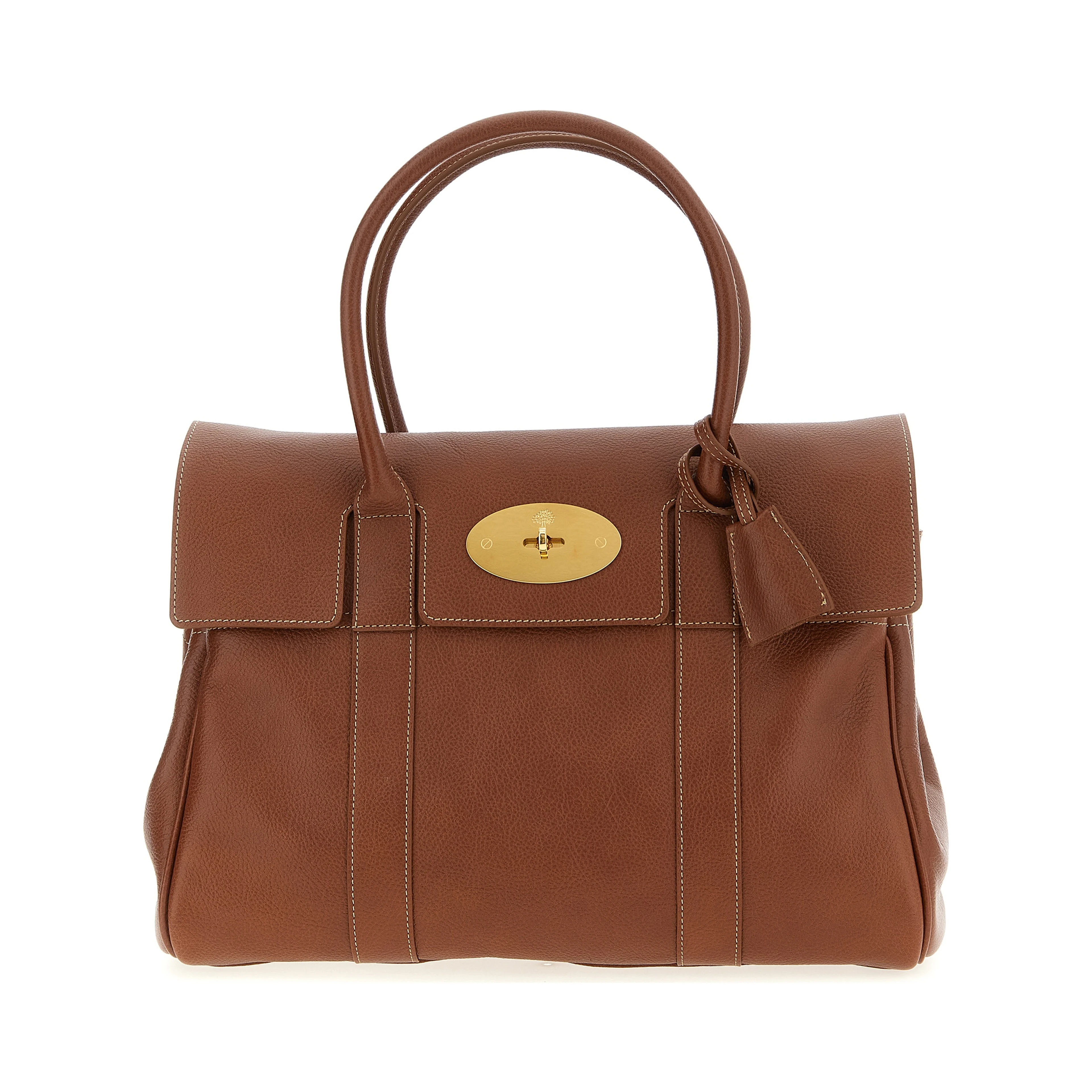 Brown Calfskin Shoulder Bag