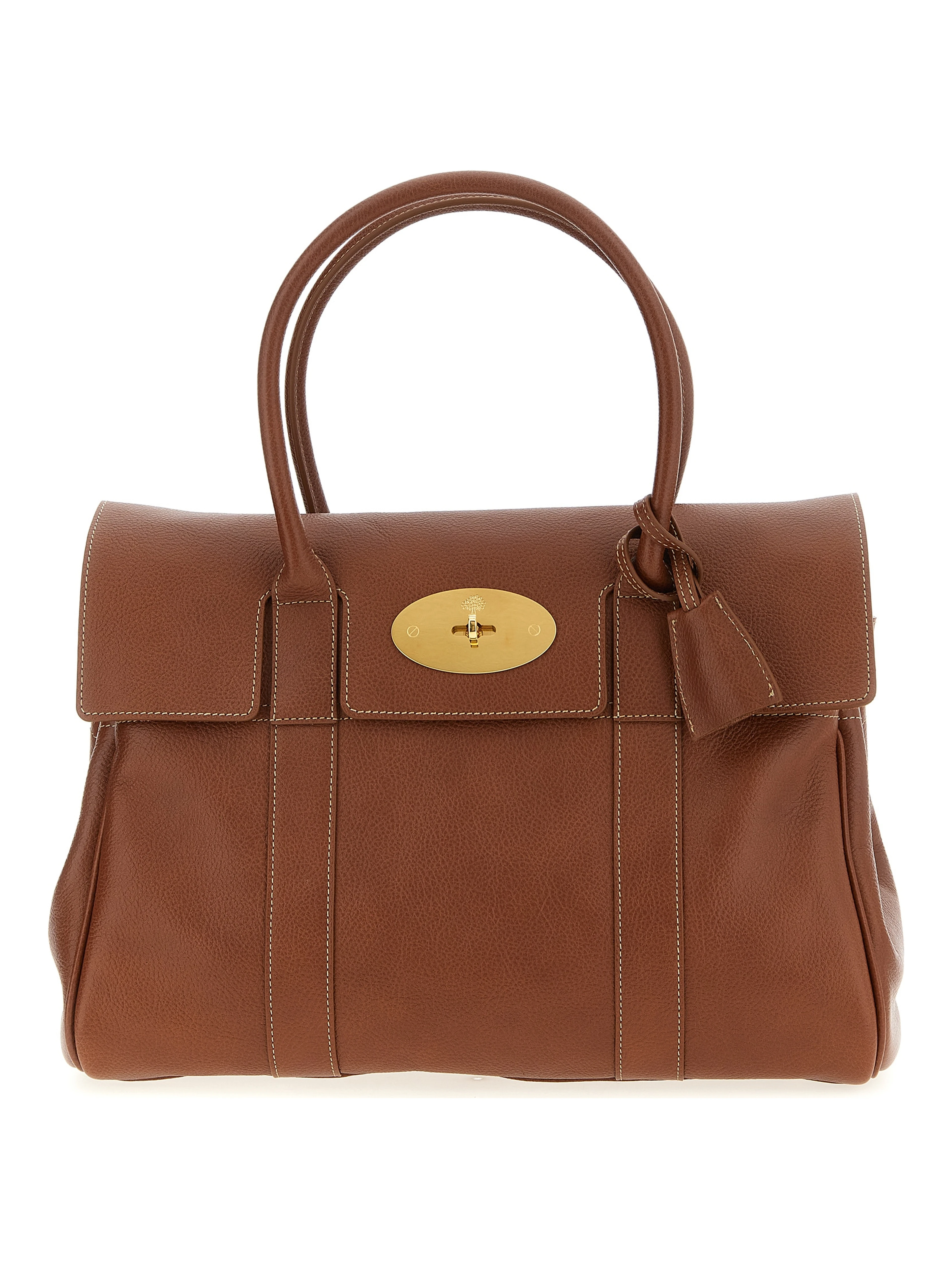 Brown Calfskin Shoulder Bag