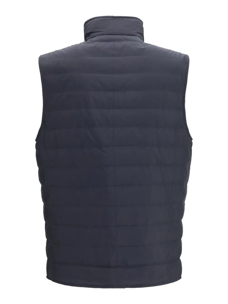 Blue Polyester Sleeveless Jacket alternative