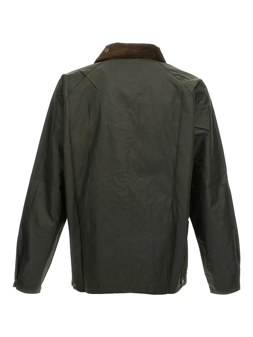 Bicolor Cotton Full-Length Jacket