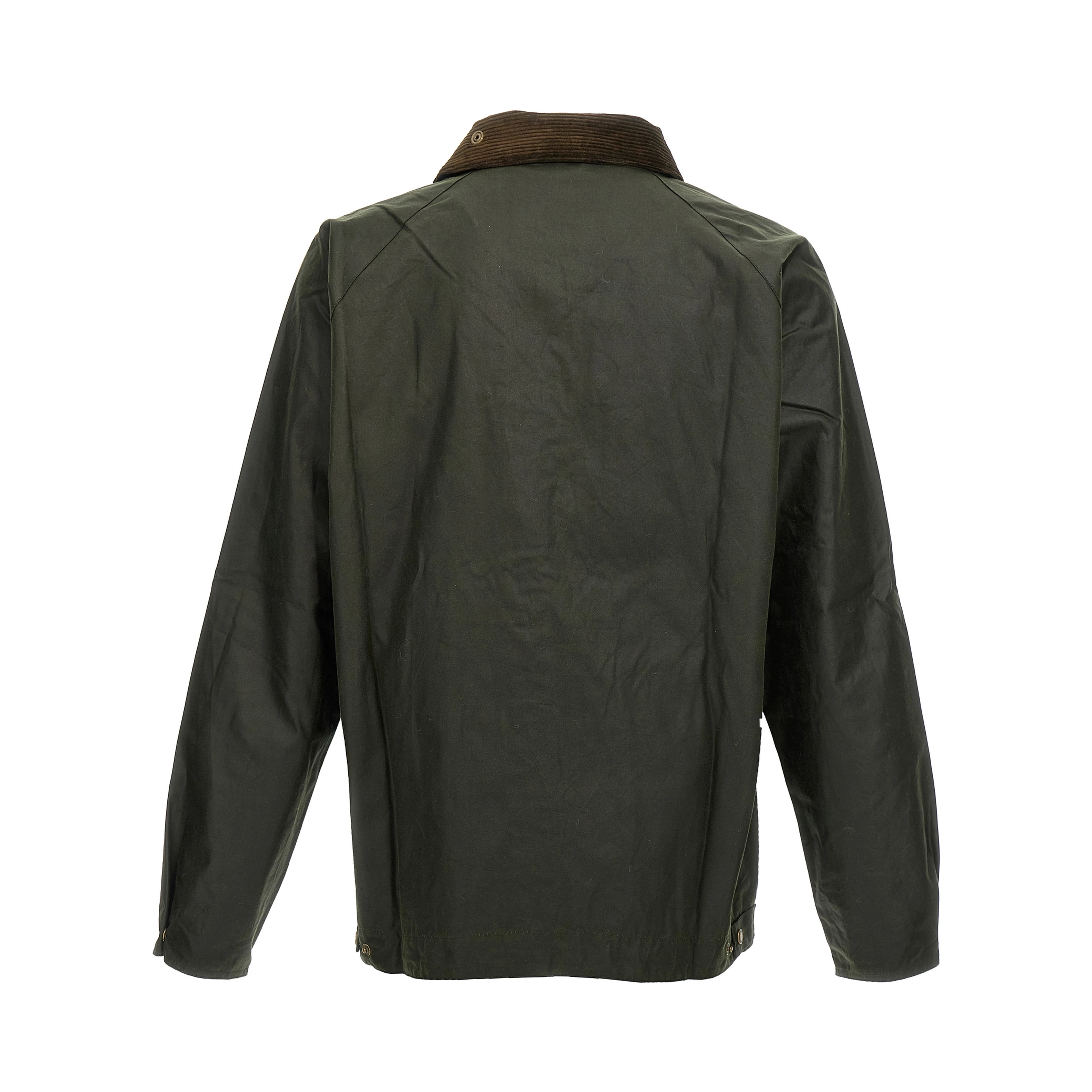 Bicolor Cotton Full-Length Jacket