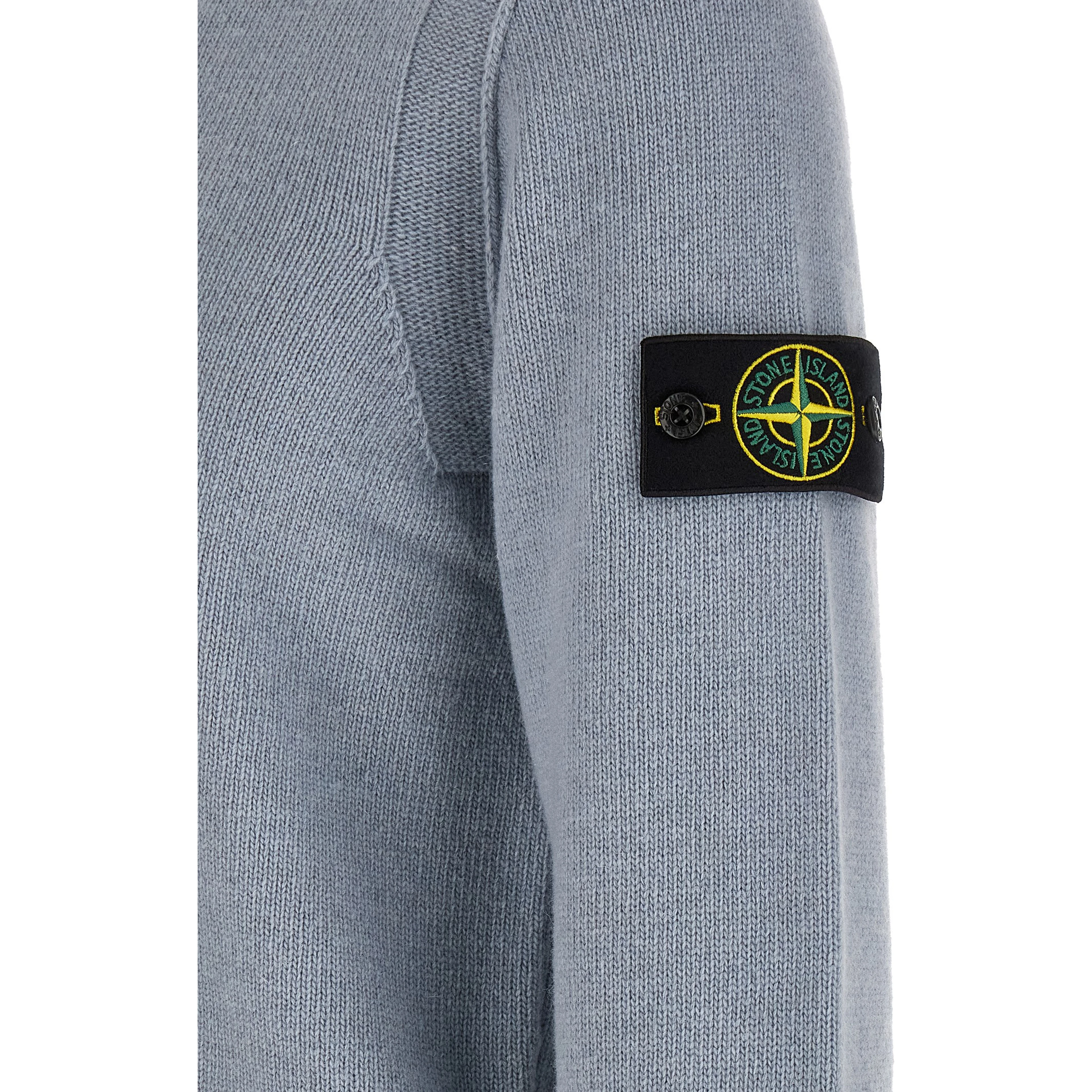 Blue Virgin Wool Cardigan