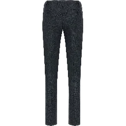 Gray Polyester Two-Piece Suit