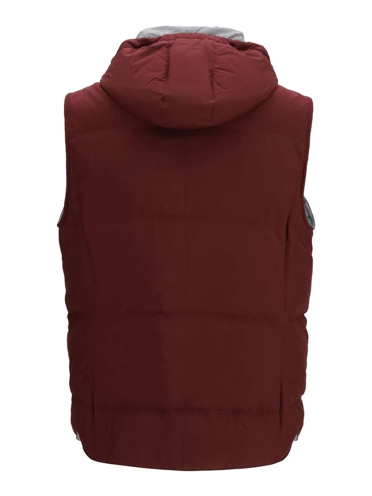 Bordeaux Polyester Sleeveless Jacket alternative