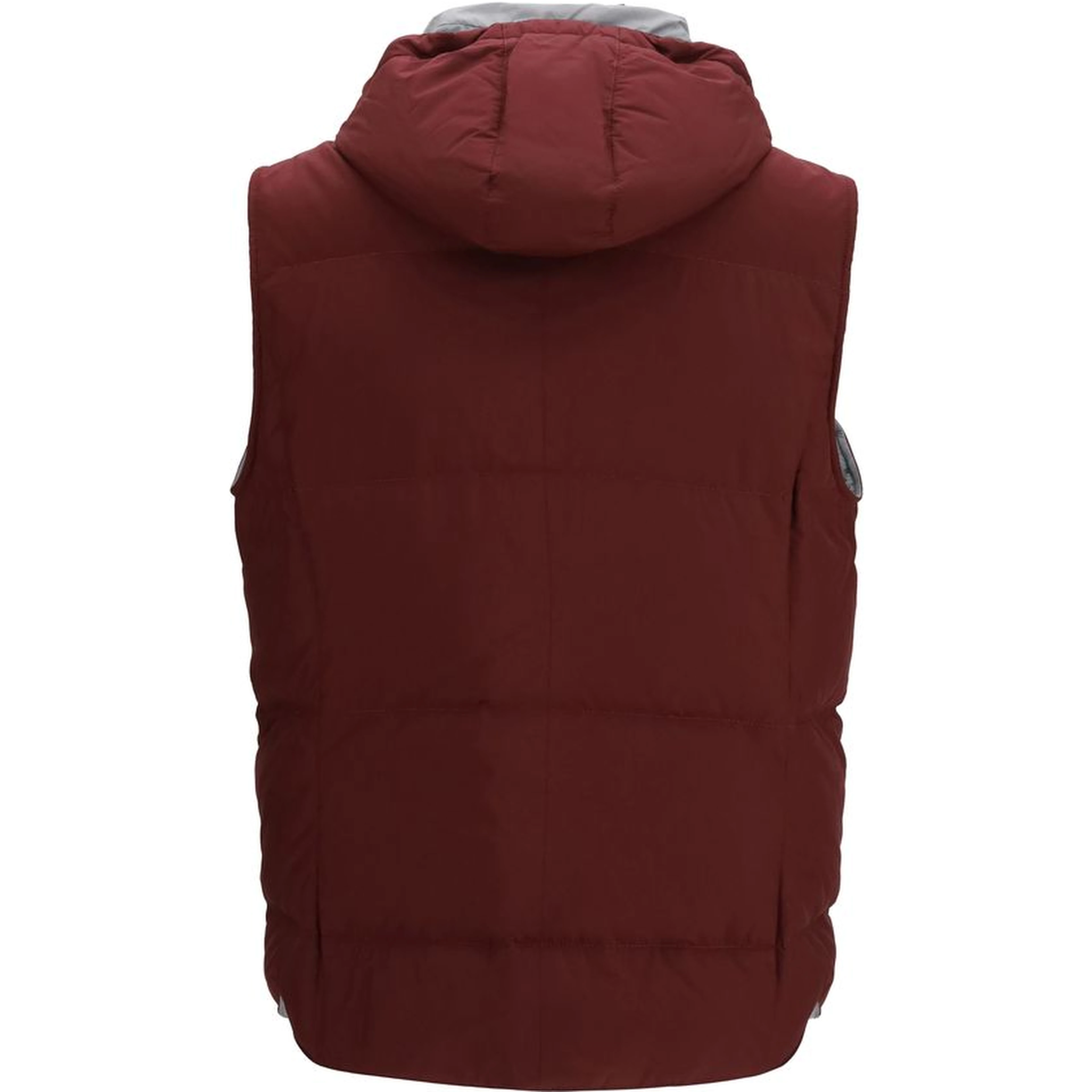 Bordeaux Polyester Sleeveless Jacket