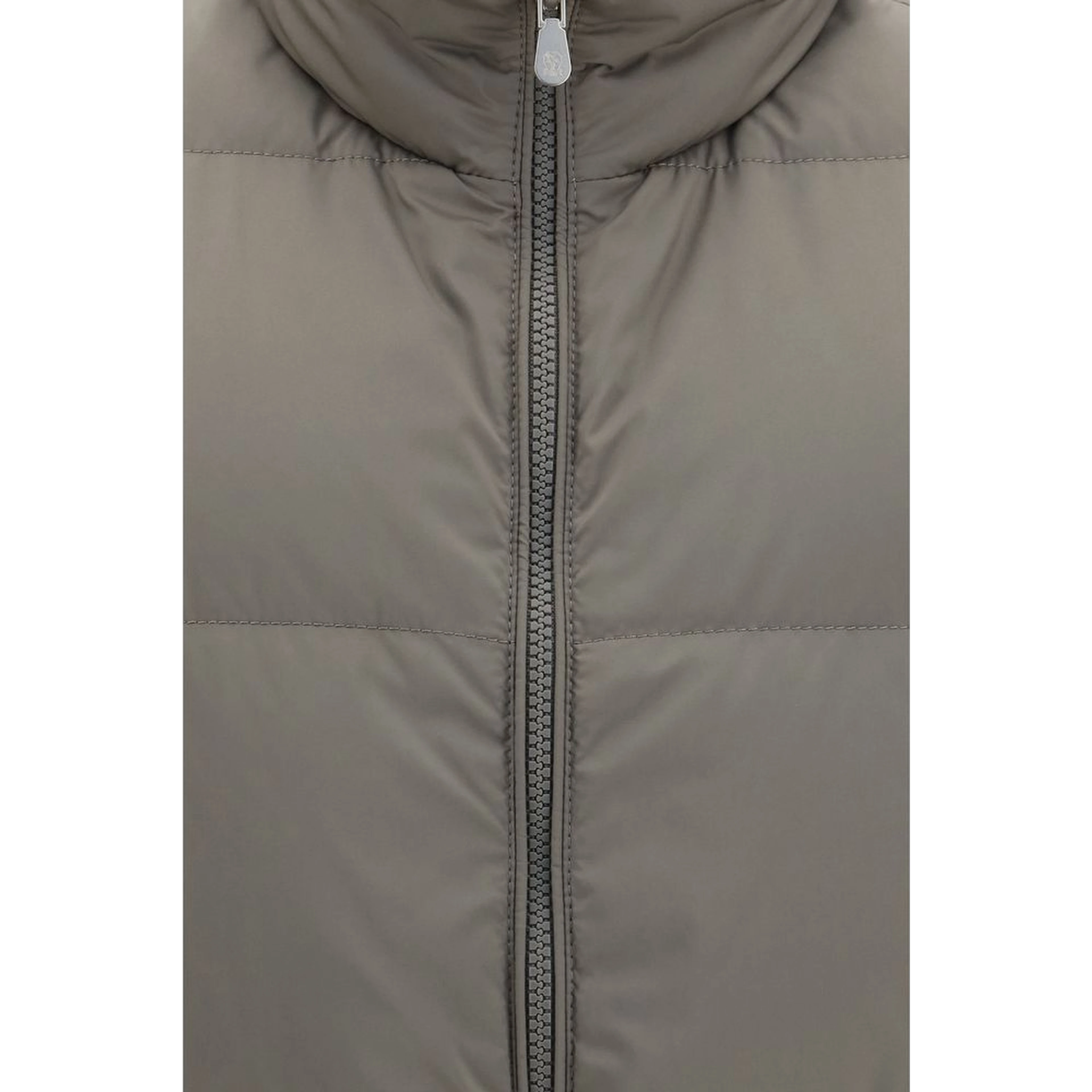 Gray Polyester Sleeveless Jacket