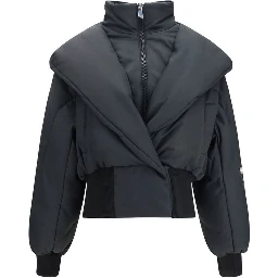 Black Cotton Full-Length Jacket