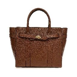 Brown Bovine Leather Tote Bag