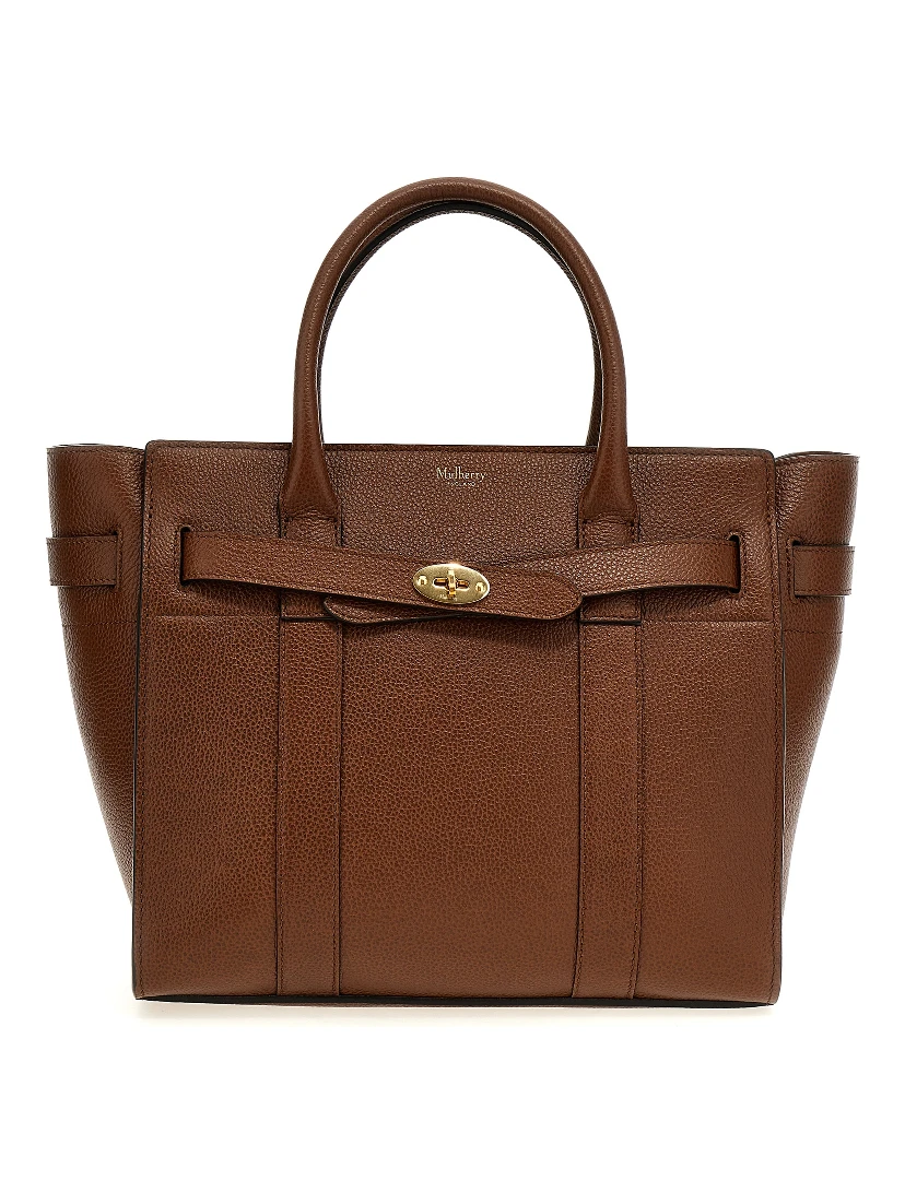 Brown Bovine Leather Tote Bag