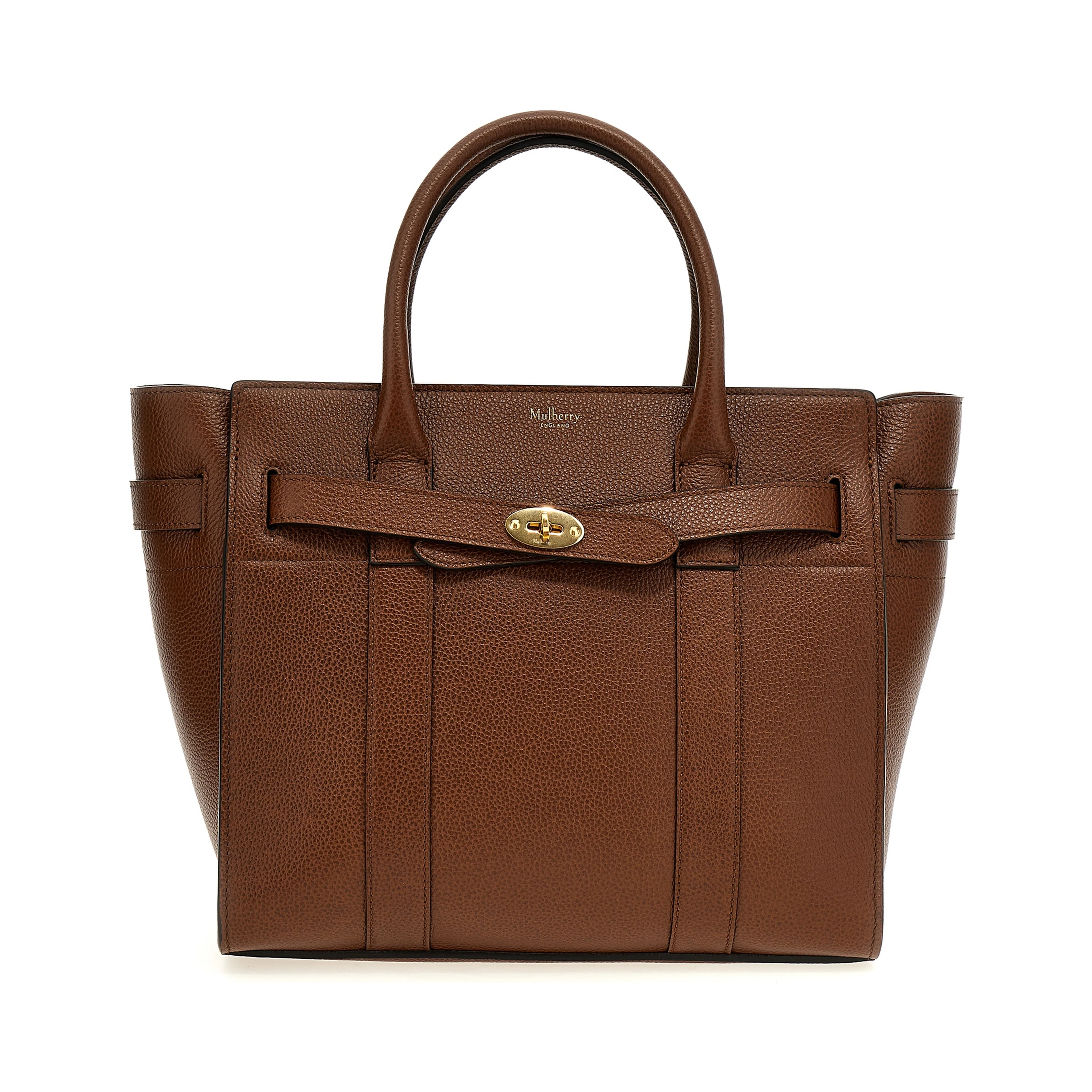 Brown Bovine Leather Tote Bag