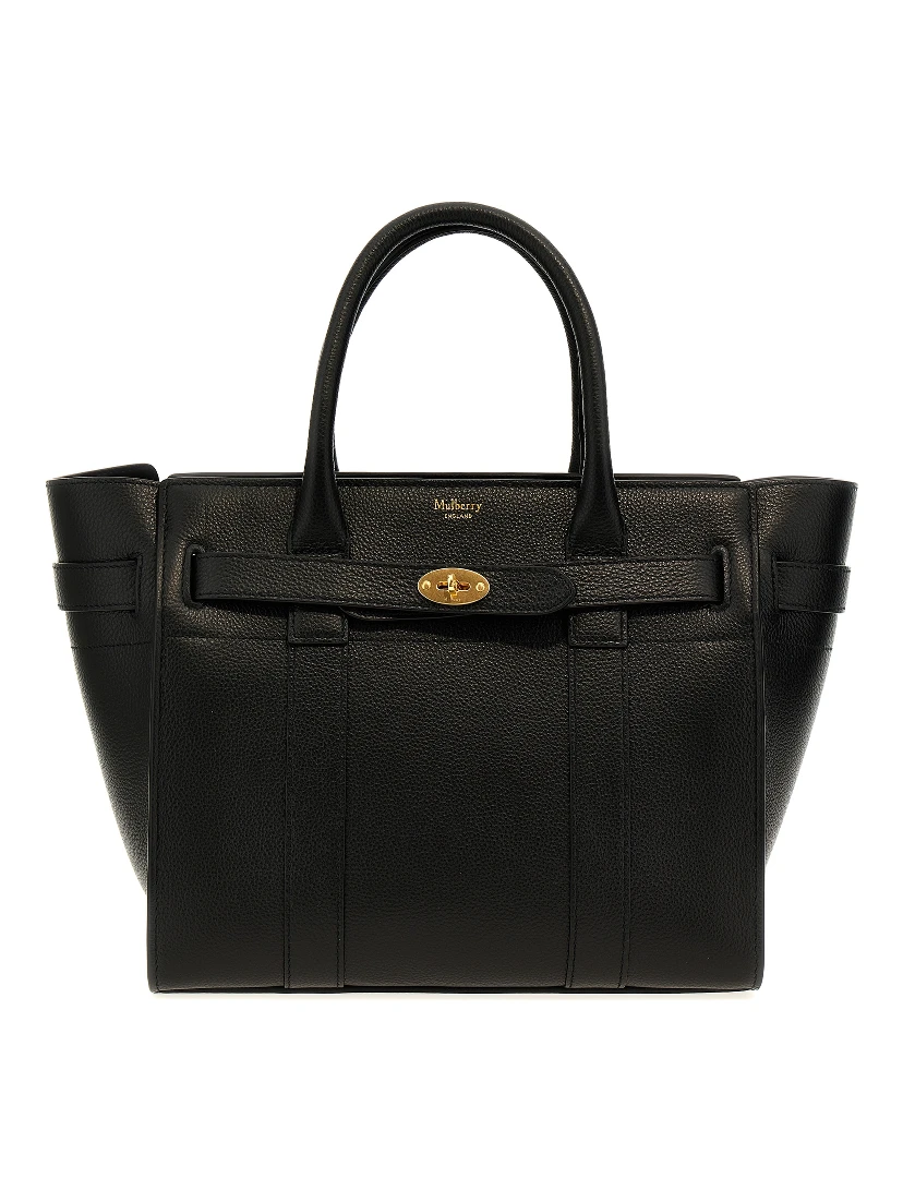 Black Calfskin Tote Bag