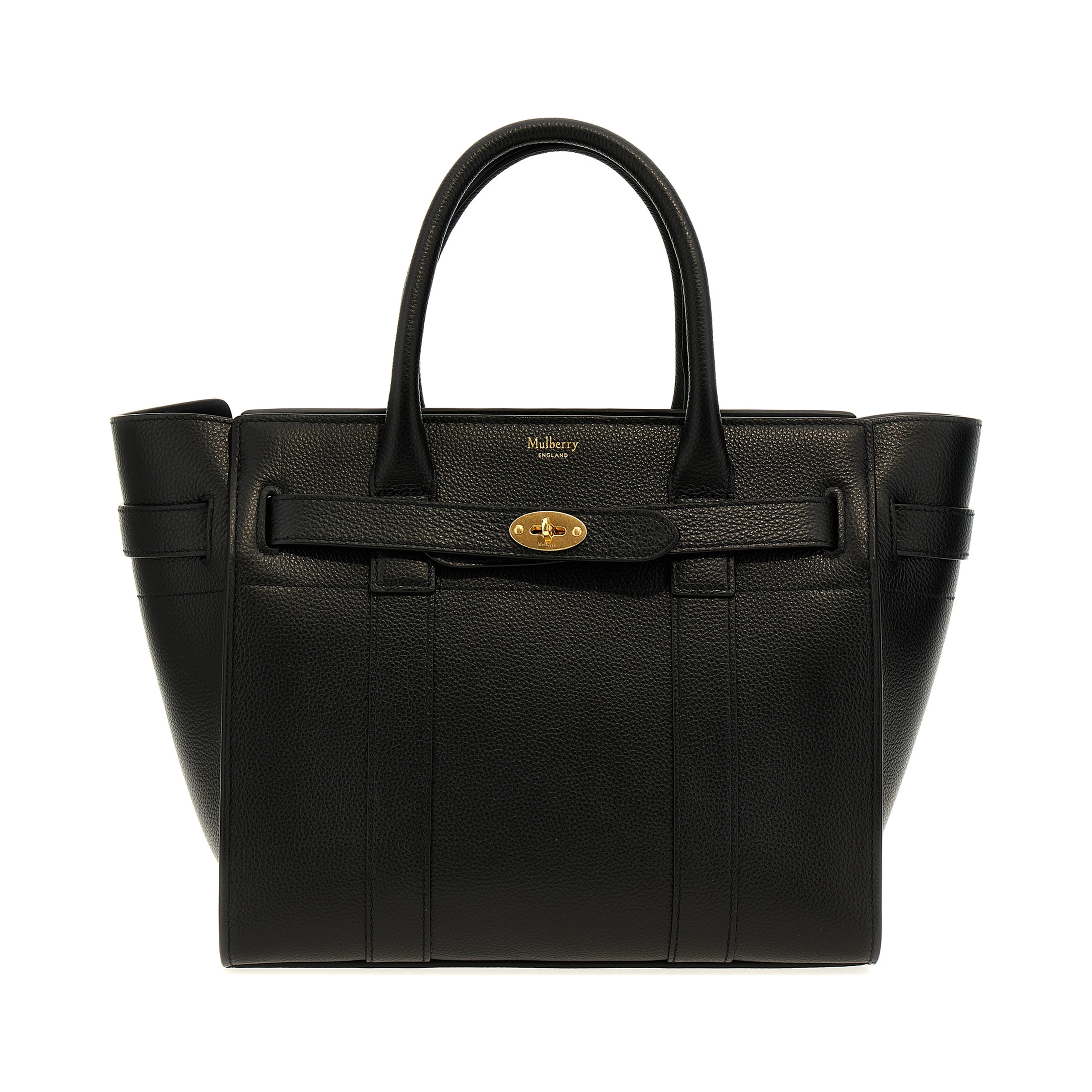 Black Calfskin Tote Bag