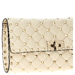 White Lamb Leather Shoulder Bag