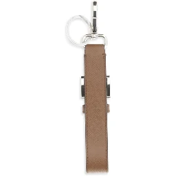 Brown Calf Leather Bos Taurus Keychain