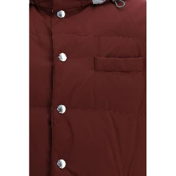 Bordeaux Polyester Sleeveless Jacket