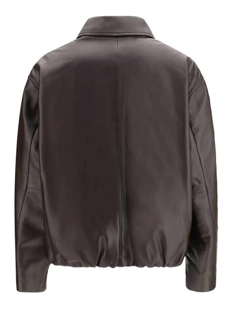 Brown Leather Bomber alternative