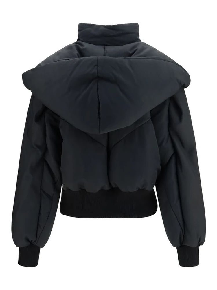 Black Cotton Full-Length Jacket alternative