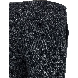 Gray Polyester Two-Piece Suit