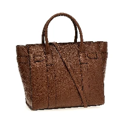 Brown Bovine Leather Tote Bag