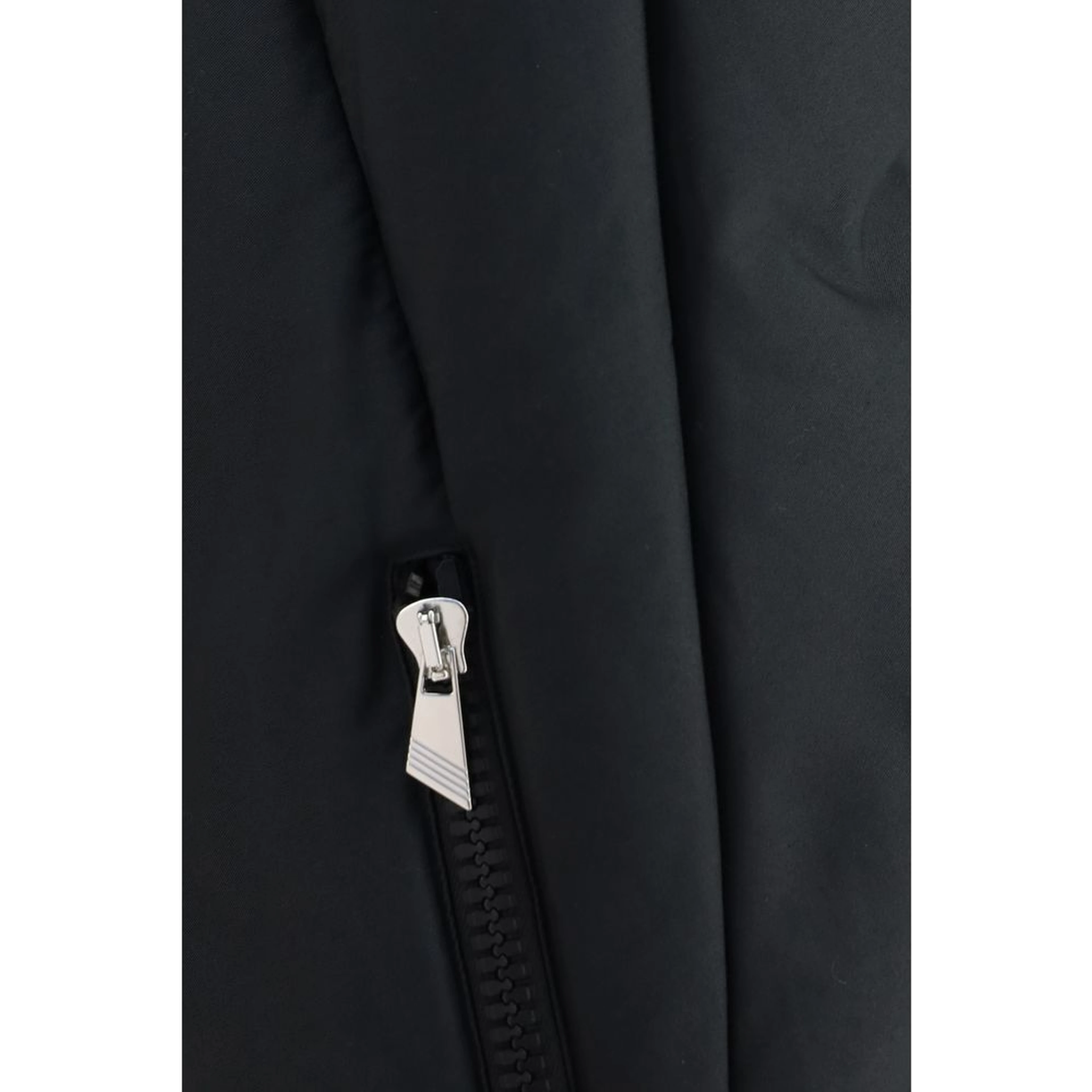 Black Cotton Full-Length Jacket