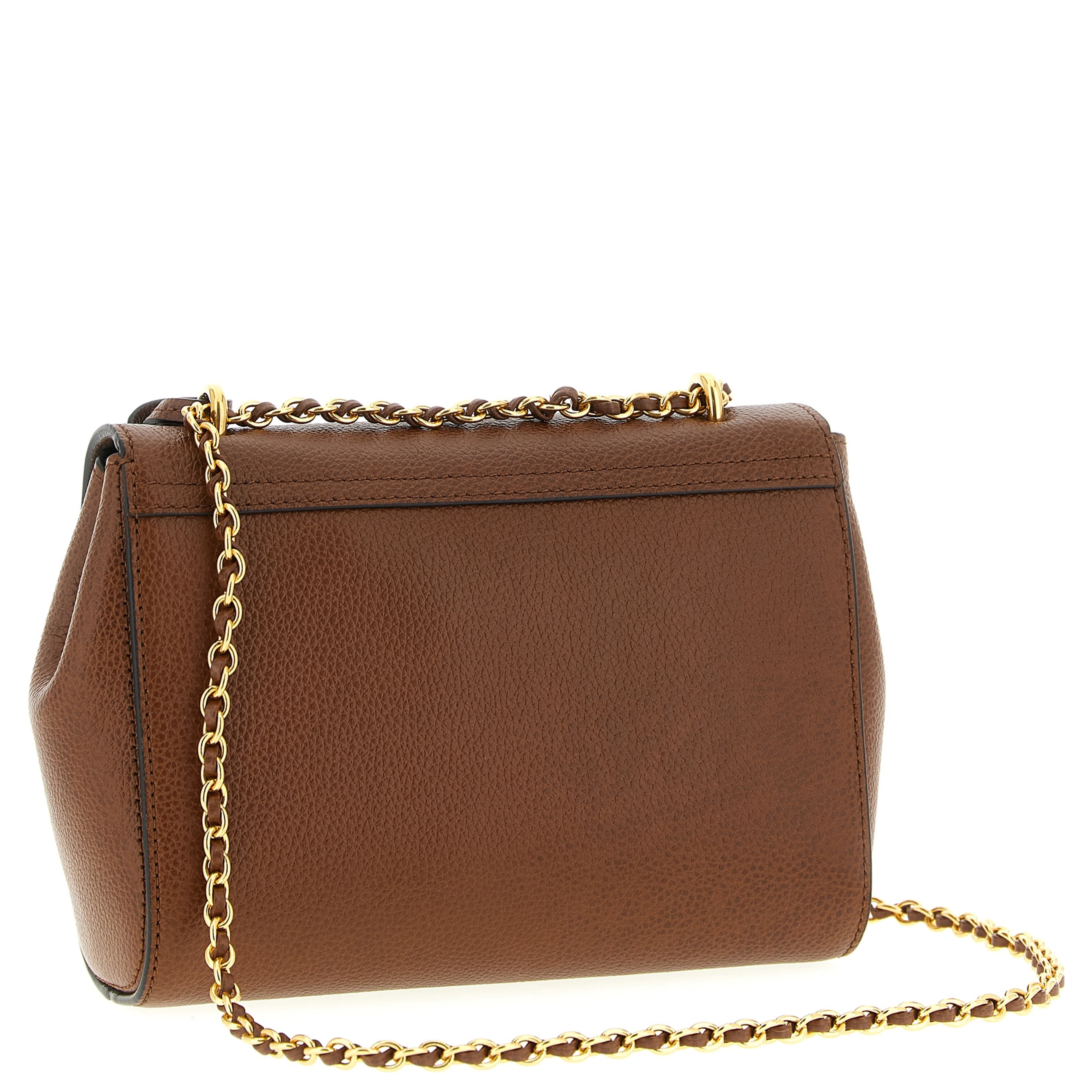 Brown Bovine Leather Shoulder Bag