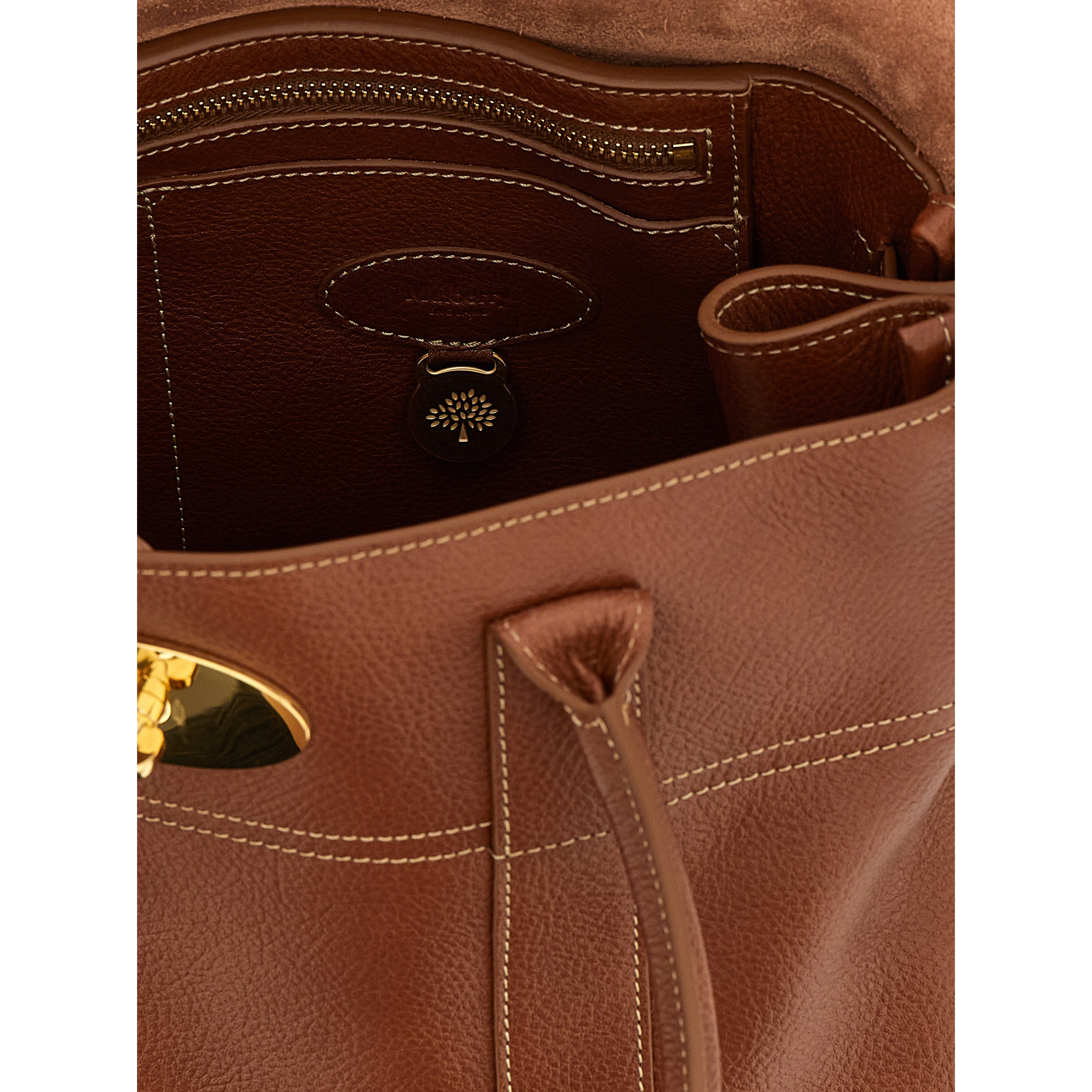 Brown Calfskin Shoulder Bag