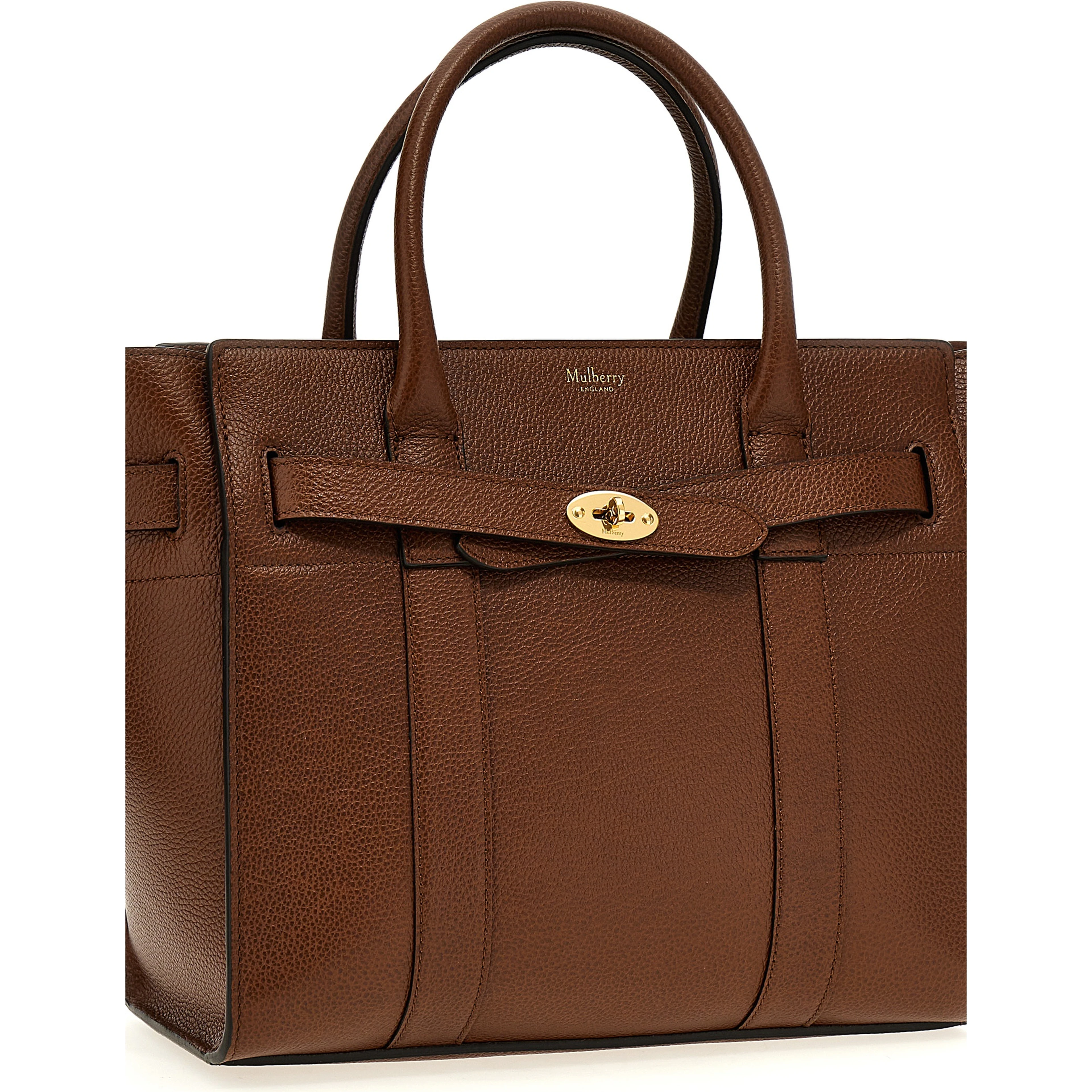 Brown Bovine Leather Tote Bag
