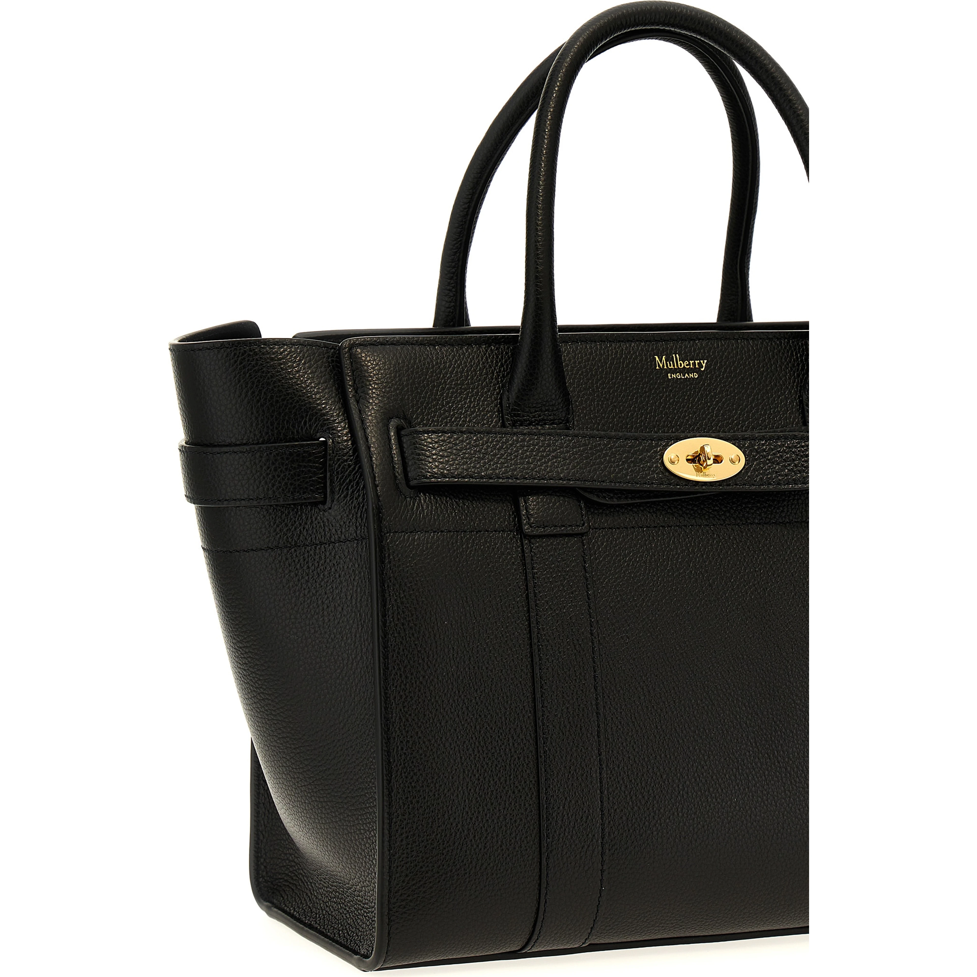Black Calfskin Tote Bag