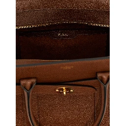 Brown Bovine Leather Tote Bag