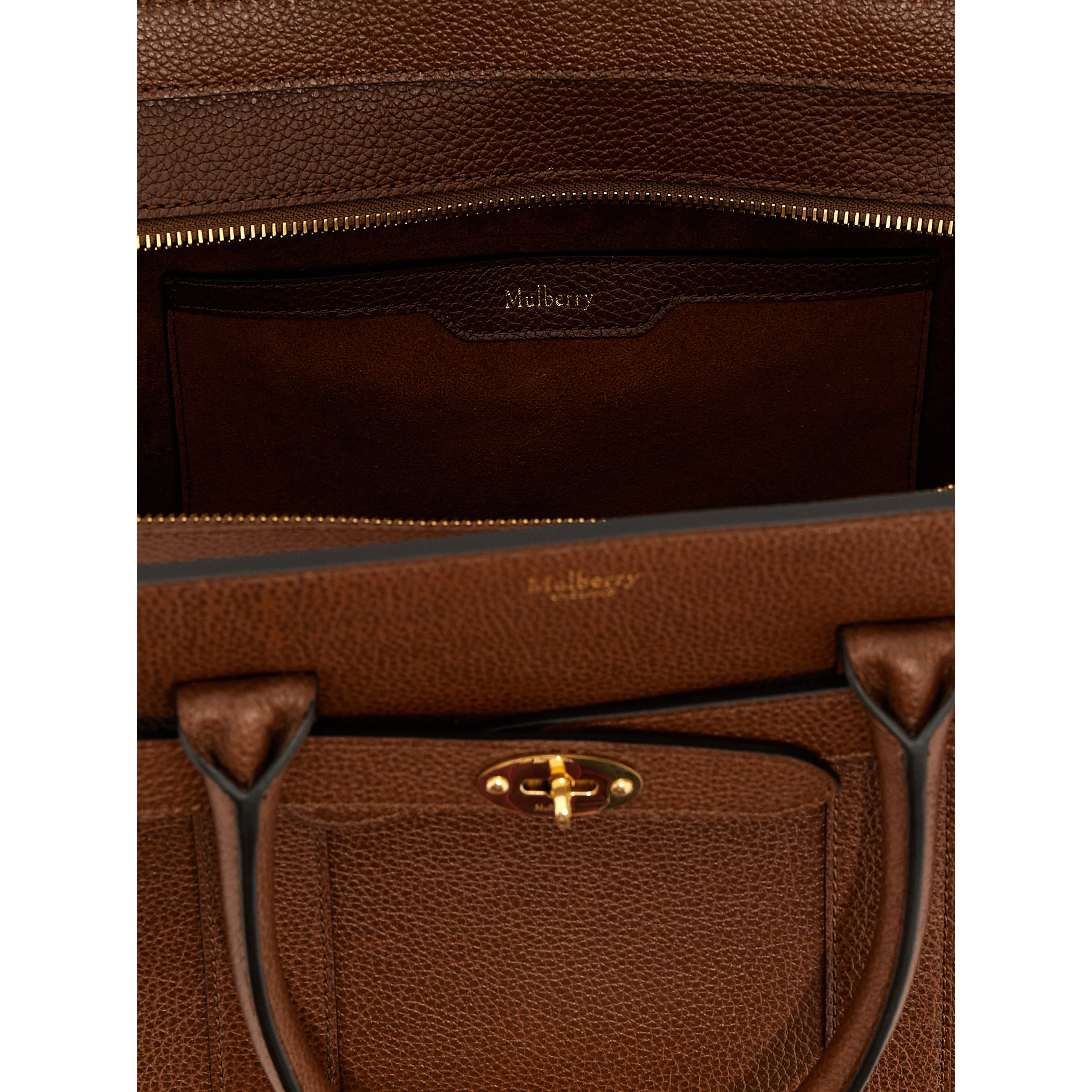 Brown Bovine Leather Tote Bag