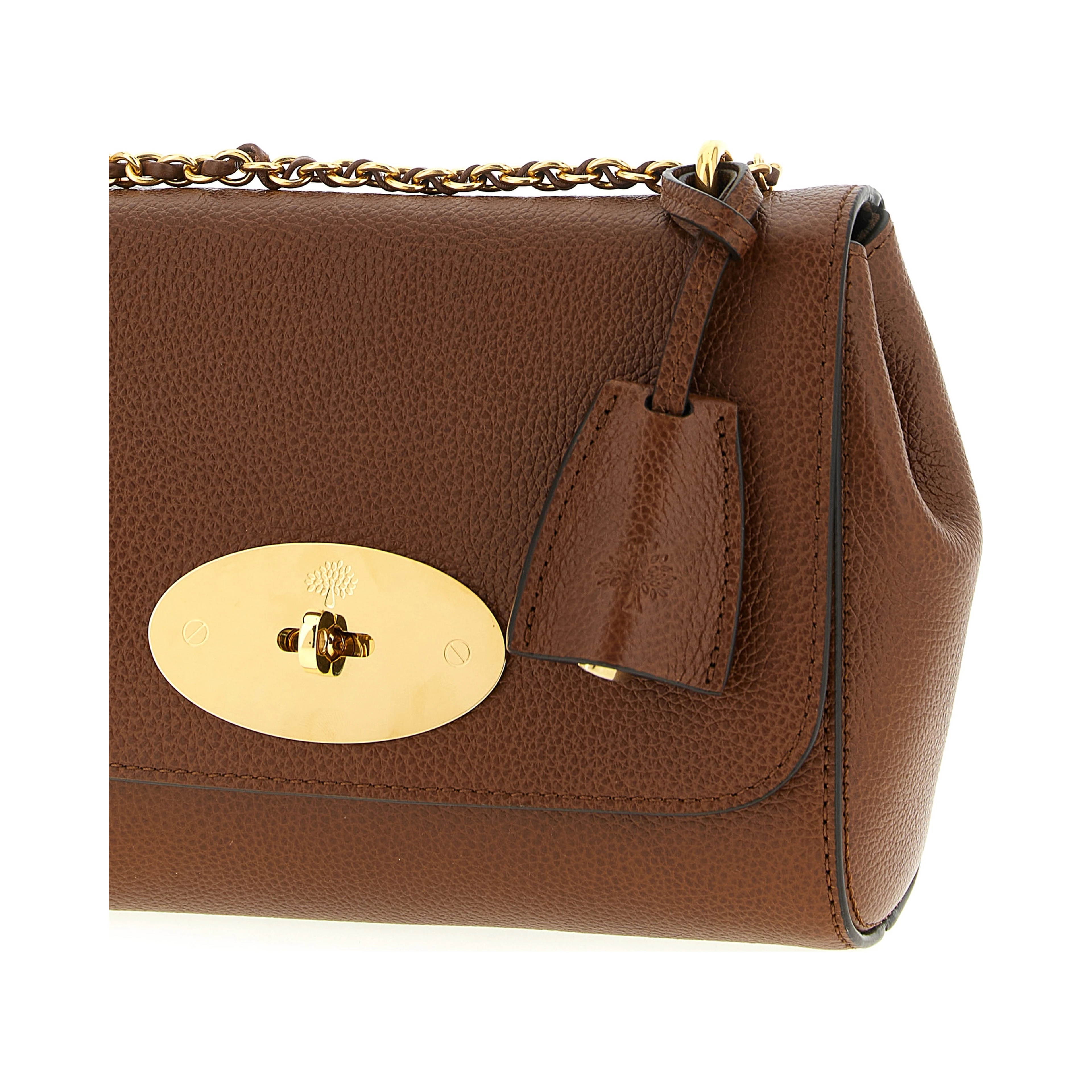 Brown Bovine Leather Shoulder Bag