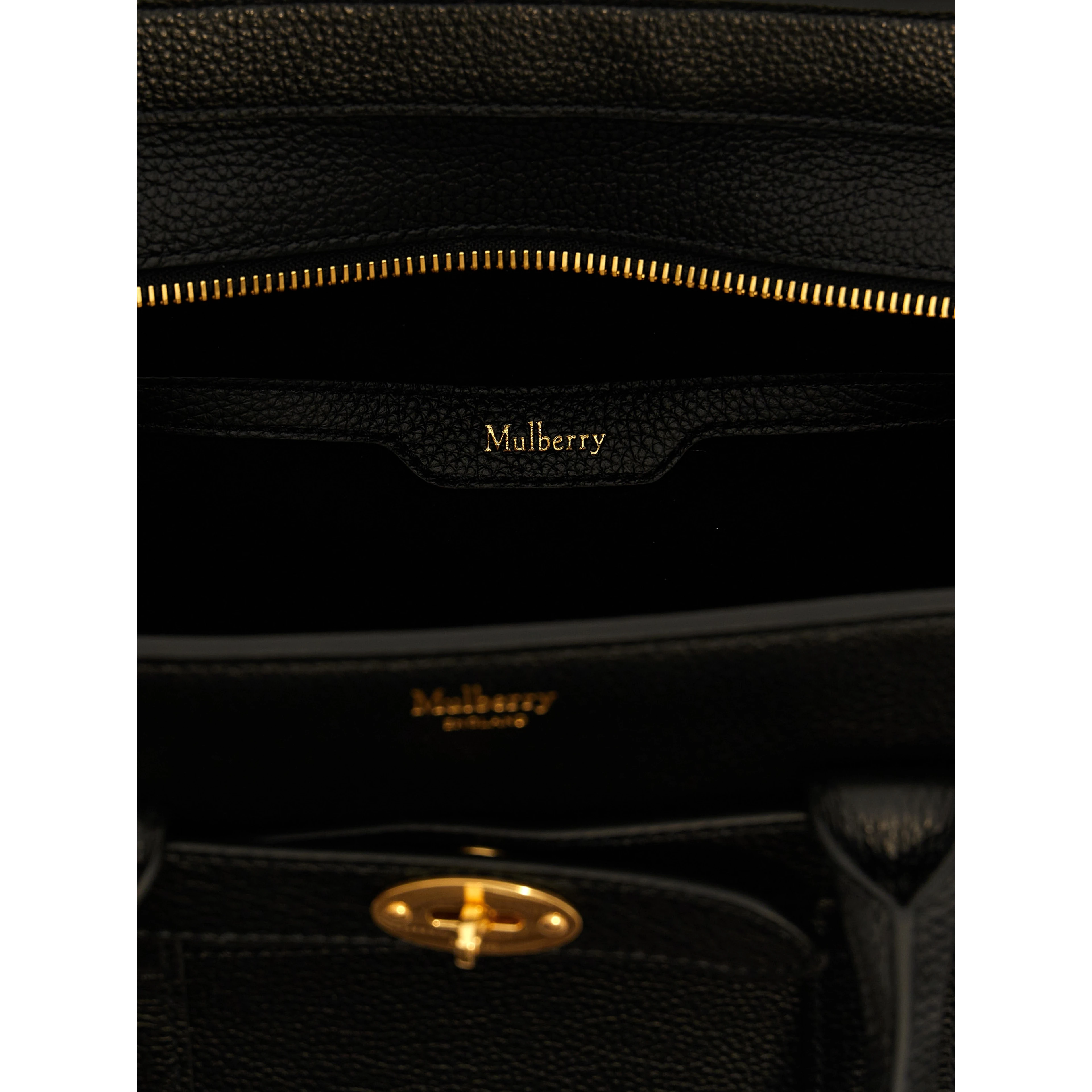 Black Calfskin Tote Bag